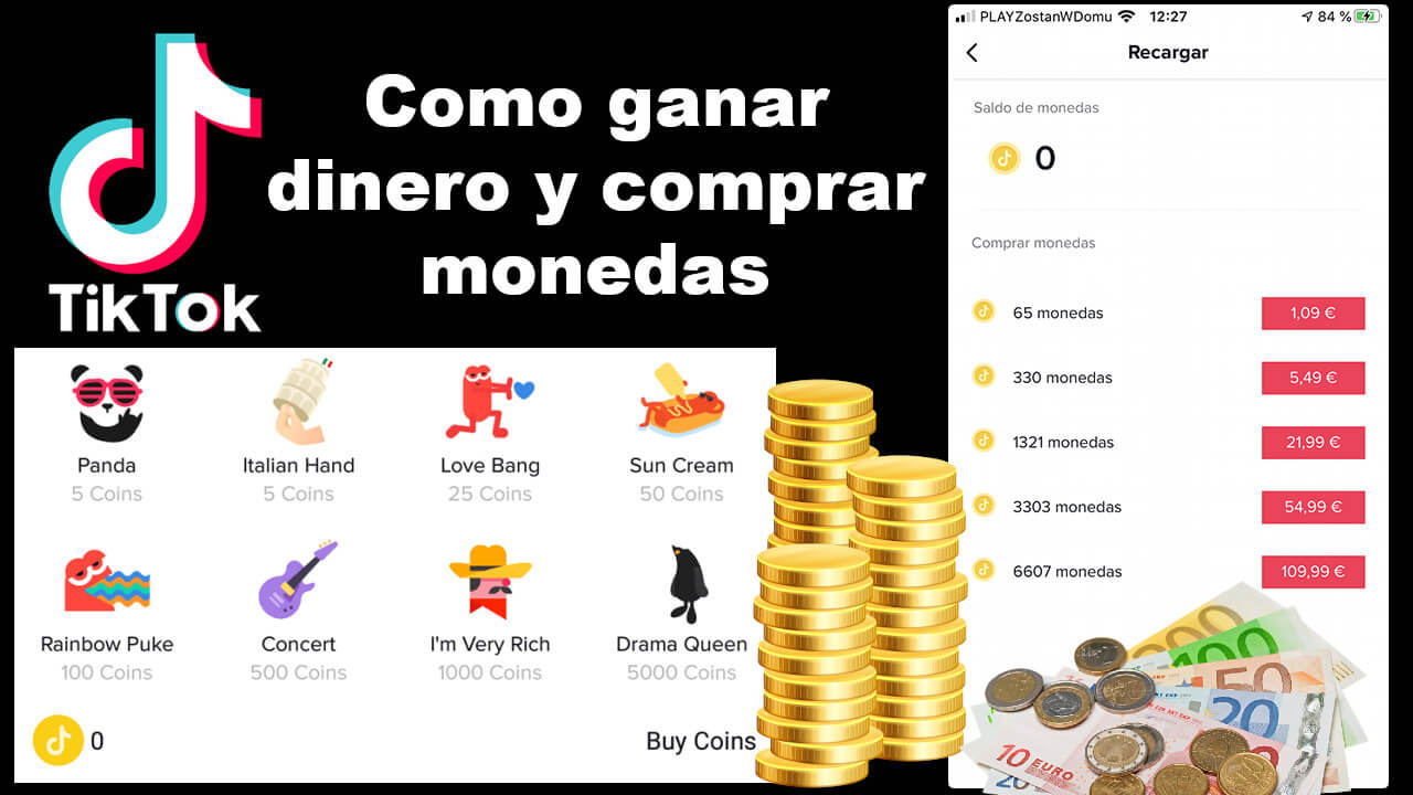 Como comprar monedas y ganar dinero en TikTok